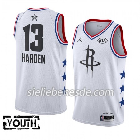 Kinder NBA Houston Rockets Trikot James Harden 13 2019 All-Star Jordan Brand Weiß Swingman